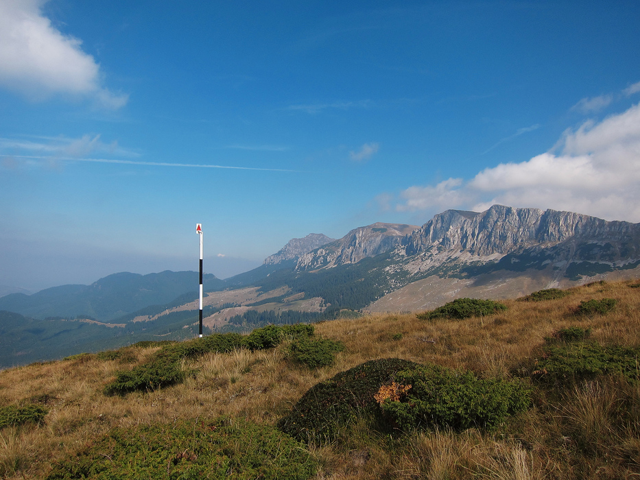 La alergat prin Bucegi.