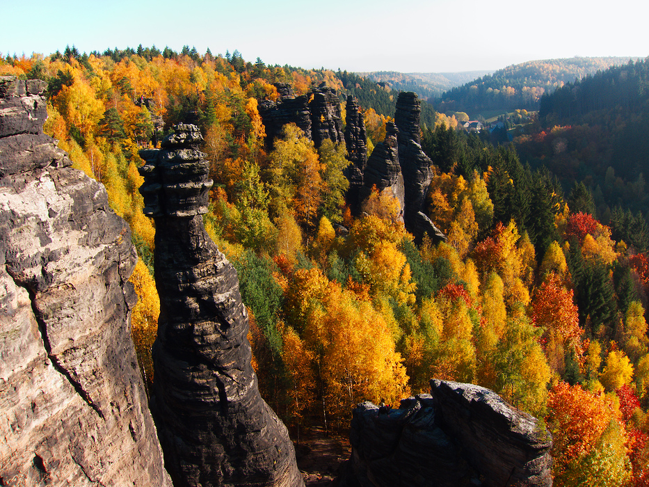 Bielatal in autumn