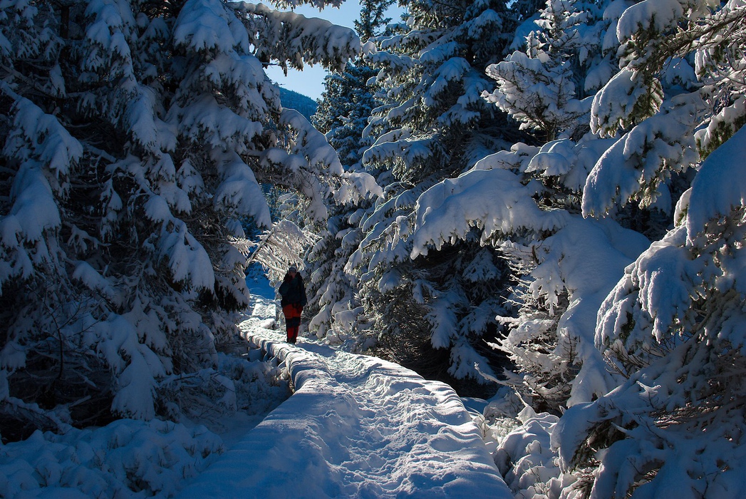 Riesengebirge in prag de iarna