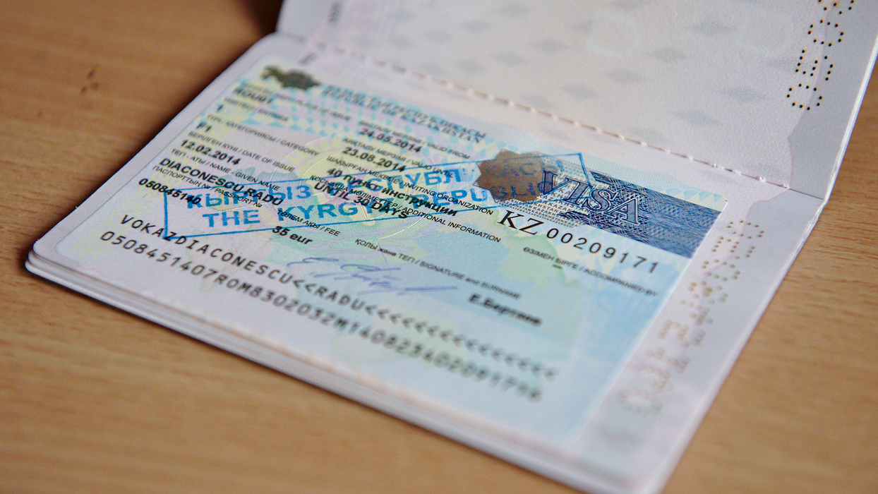 The first visa – Kyrgystan