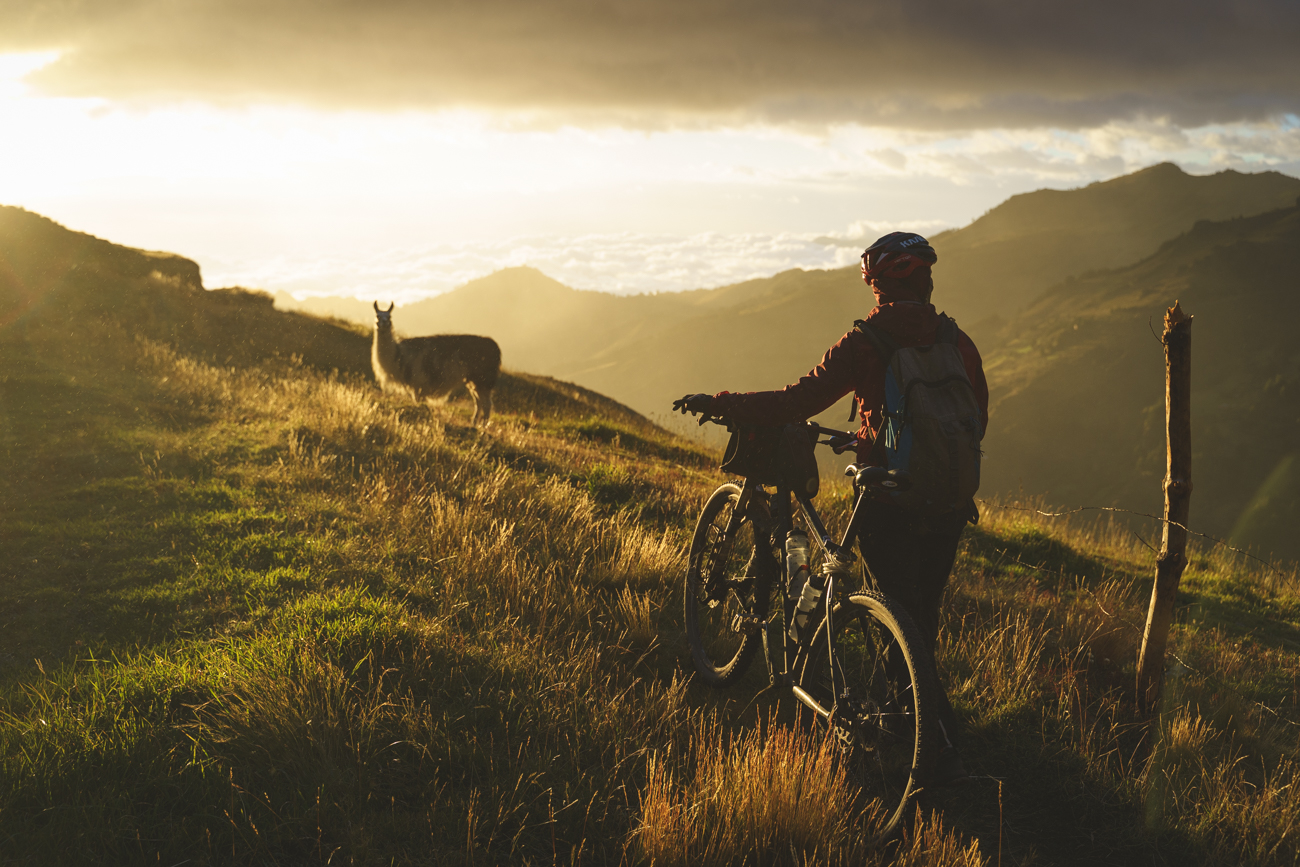 Riding in Ecuador, wind, volcanos and vicunas.